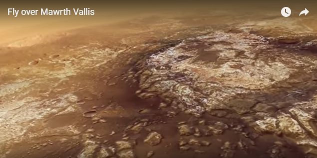 Представлен фильм полета над крупнейшей марсианской долиной Mawrth Vallis - «Виртуальный музей космонавтики»